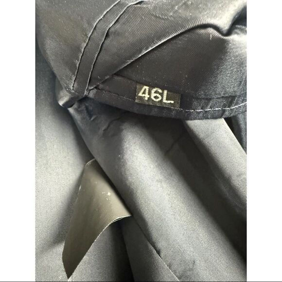 Haggar Blazer Men's 46L Gray Polyester Single Breasted Notch Lapel Formal Jacket - Picture 9 of 12